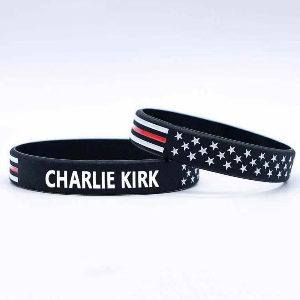 🇺🇸 Charlie Kirk Silicone Bracelet | A True Patriot| 🇺🇸 Unisex-NWOT